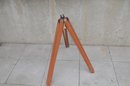 (#110) Vintage Wood Surveyor Tripod Stand