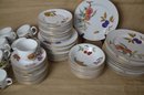 (#66) Royal Worcester England EVESHAM Fine Porcelain Dinnerware Set Serve Of 12 - Quantity In Details
