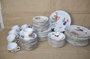 (#66) Royal Worcester England EVESHAM Fine Porcelain Dinnerware Set Serve Of 12 - Quantity In Details