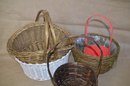 (#21) Assorted Gift Easter Baskets Lot Of 6