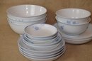 (#148) White Jadge Porcelain By Chengs Bowl Set - See Description