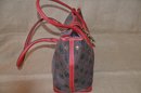 (#24) Dooney & Bourke Red Trim Shoulder Strap Handbag
