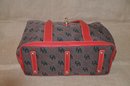 (#24) Dooney & Bourke Red Trim Shoulder Strap Handbag