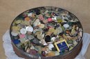 (#74) Tin Full Of Vintage Buttons