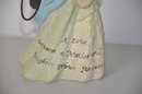 (#312) Wood Guardian Angel Wall Hanging And Resin Angel Mother & Daughter Love Forever Figurine