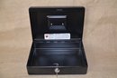 (#168) Small Metal Sentry Safe With Key