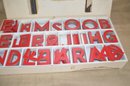 (#33) Vintage Cardcraft Diecut Display Letters In Box 3' APEX Style Item #76-8010 - Pieces Not Counted