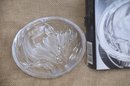 (#48) New Trinket Glass Round Candy Dish French Iris