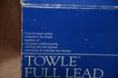 (#51) Towle Full Lead Crystal Stem Wine Glasses In Box Set Of 4
