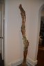 (#26) Original Artist Wood Stick Sculpture Branch Detail Carved Children By Linda Ruden Of Sea Cliff