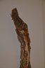 (#26) Original Artist Wood Stick Sculpture Branch Detail Carved Children By Linda Ruden Of Sea Cliff
