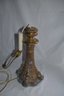 (#83) Vintage Metal Table Lamp 28'H