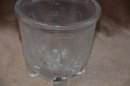 (#57) Vintage Glass Measuring 2 Cup Footed Rough Chip Rim