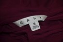 (#80DK) CABI Plum Long Sleeve Cowl Neck Shirt