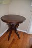 (#199) Round Wood Side End Table 27'