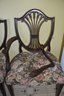 Vintage Mahogany Shield Back Dining Room Chairs 7 Chairs - See Details
