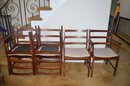 Rosewood Mid Century Modern Dining Chairs 4 Armless 2 Arm Chairs