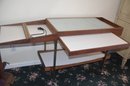 Vintage Mid Century Post Modern Buffet Serving Cart With Salton Hot Plate (no Electric Plug) Pull Out Shelf