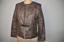 (#1LR)  Leather By Siena Fashionable Brown Jacket Size Medium  - Shippable