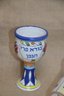 (#51) Seder Ceramic Cup ~ Trinket Honey Pot ~ Ceramic Coaster Plaque With Stand ~ Ceramic Mug