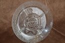 (#1) Crystal Divided Relish Plate 10'
