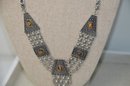 (#518) Made In Israel Sterling 925 Necklace 20' Long 11' Hangs