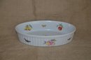 (#265) Oval 12' Oven To Table Cookware Fruit Design