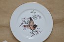 (#61) Andrea By Sadek Serving Plater With Cake Server 11' Round Bird Design
