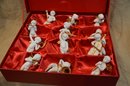 (#18) Franklin Mint (12) Herald Angels Ornaments 4' In Box ( See Description)