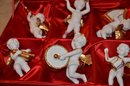 (#19) Franklin Mint (6) Herald Angels Ornaments 4' In Box