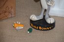 (#81) Bobble Head Bugs Bunny Figurine In Box - Hand Broke Off