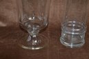 (#23) Lot Of 2 Glass Vases 12' Height And 10'Height