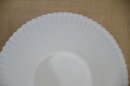 (#74) Vintage Fenton White Milk Glass Serving Platter 10.5'