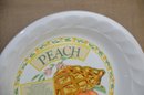 (#75) Himark Korea Golden Pie Plate Dishwasher, Microwave, Oven Safe Peach Pie Recipe 10.5'