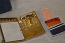 (#157) VINTAGE VOLUPTE Mother Of Pearl Gold Tone Metal Evening Bag Cigarette Case Compact Make-up
