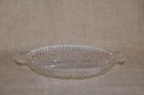 99) Glass Divided Relish Oval Dish 10'