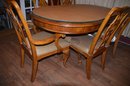 Drexel Heritage Maple Oval Dining Table Extra Leaf With Table Pads 6 Chairs