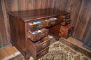 Solid Wood Desk 7 Drawers ( Includes 2 File Drawers )