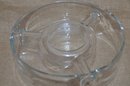 (#92) Glass 4 Section Round Chip And Dip Dish 9'