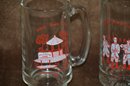(#45) Polish Town Glass Beer Mugs Lot Of 2