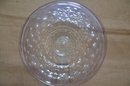 (#94) Block Glass Large Serving Decorative Bowl 17'