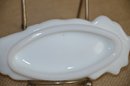 (#88) Avon White Milk Glass Hand Soap Dish 5.5'