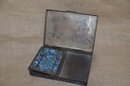 (#99) Metal Copper Enamel Detail Design Trinket Cigarette Box With Mini Ash Tray