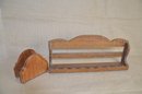 (#91) Wooden Spice Rack And Wood Napkin Holder Apple Design