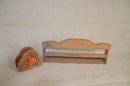 (#91) Wooden Spice Rack And Wood Napkin Holder Apple Design
