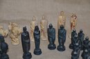 (#101) Resin Chess Pieces Complete - No Board