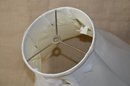 (#170) Cream Porcelain Table Lamp 24'H ~ Shade Damaged