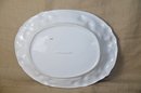 (#174) White Ceramic Serving Platter 19x14.5