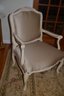 Pair Of Accent Side Arm Chairs Slightly Finished Crackled Paint