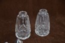 (#144) Waterford Crystal Salt And Pepper Shaker Set 3.25'H